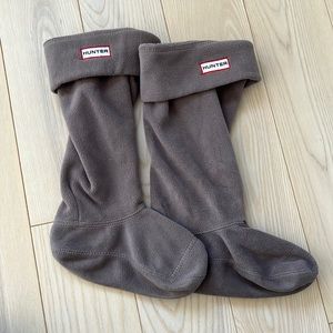 hunter rain boot fleece inserts/color gray size MM